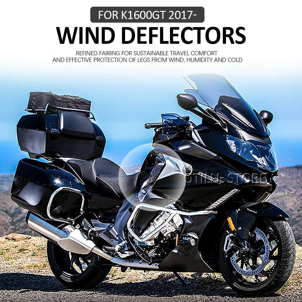 2017 - Дефлекторы Бокового Ветра Ветровое Стекло Мотоцикла Акриловое Лобовое Стекло Для BMW K1600GT K 1600 GT Черный Прозрачный Светло-Коричневый
