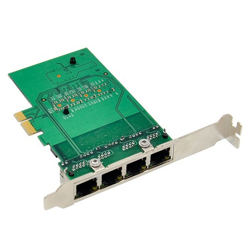 4-Портовый серверный адаптер Ethernet RJ-45, Гигабитная сетевая карта, интерфейс PCI-E X1