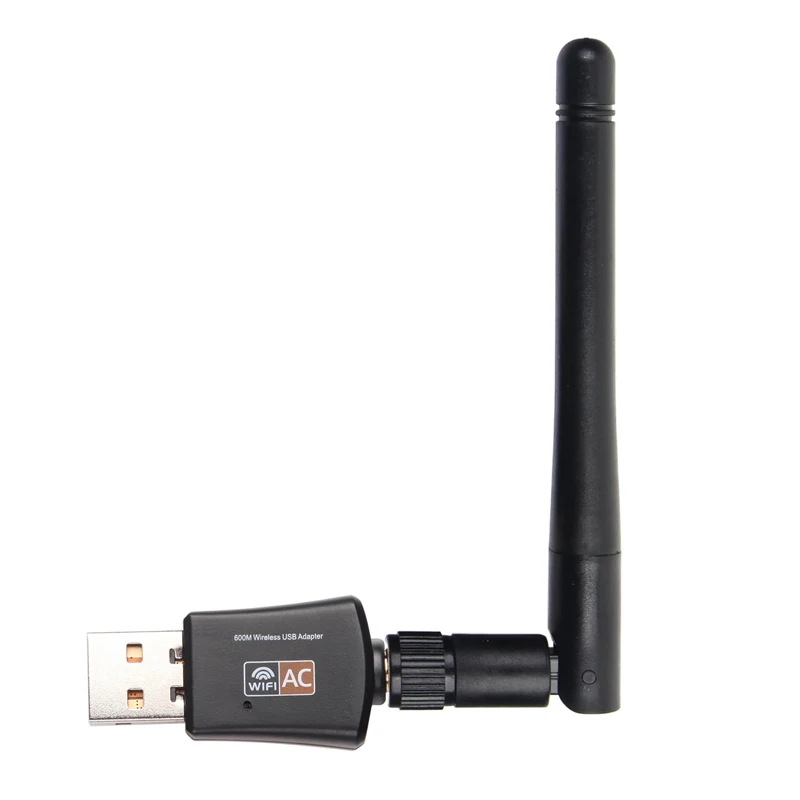 600 Мбит/с USB WiFi Адаптер 2,4 ГГц 5 ГГц двухдиапазонный С антенной Приемник беспроводной сетевой карты