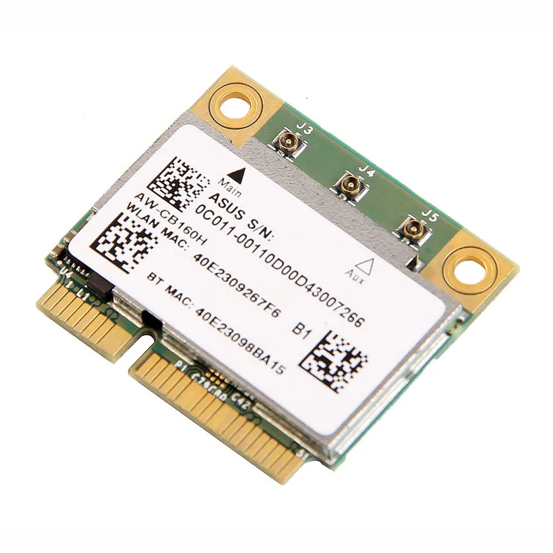 AzureWave AW-CB160H Broadcom BCM94360HMB 802.11AC 1300 Мбит/с Беспроводной WIFI WLAN Bluetooth 4.0 Mini PCI-E Карта + 20 см антенны MHF4