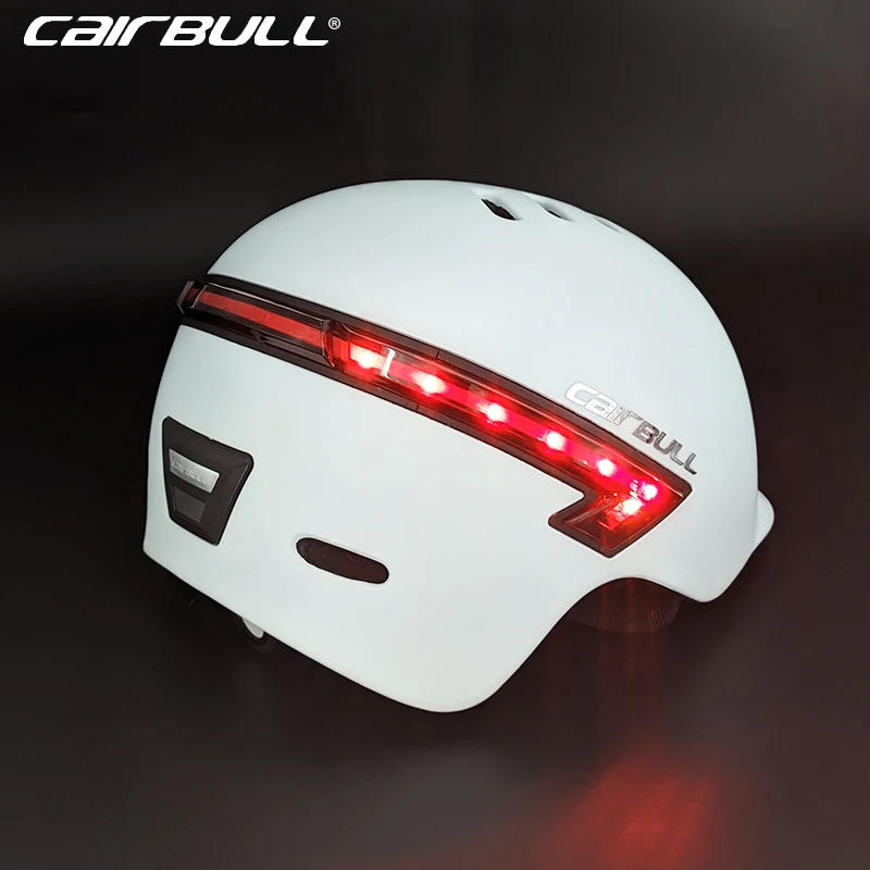 Cairbull Пригородный шлем Велосипедный Шлем с дистанционным управлением, Стробоскопический светодиодный светильник, Дорожный Велосипедный шлем для мужчин для электрического скутера