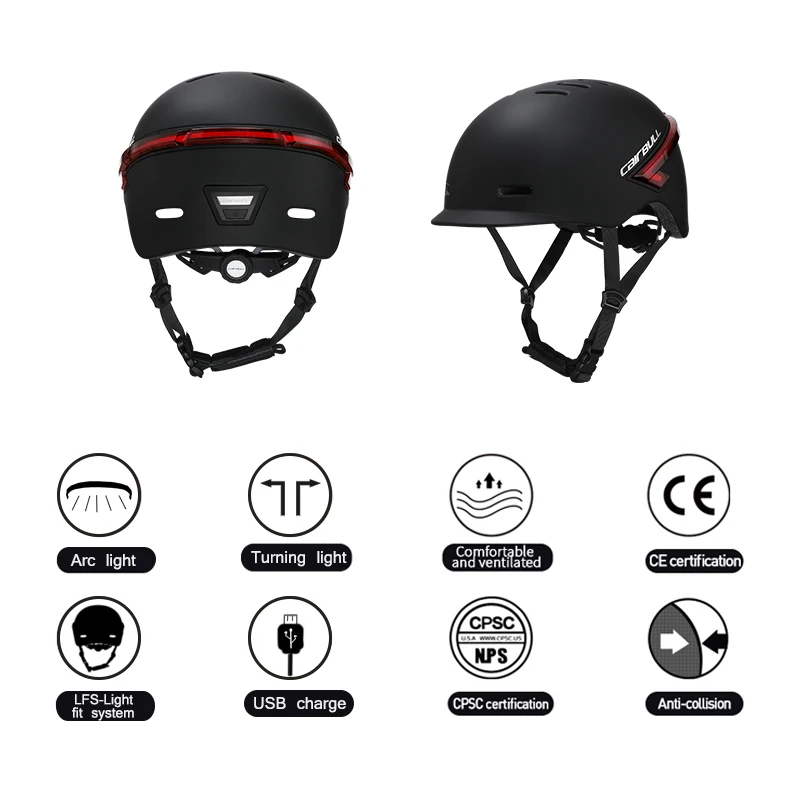 Cairbull Пригородный шлем Велосипедный Шлем с дистанционным управлением, Стробоскопический светодиодный светильник, Дорожный Велосипедный шлем для мужчин для электрического скутера