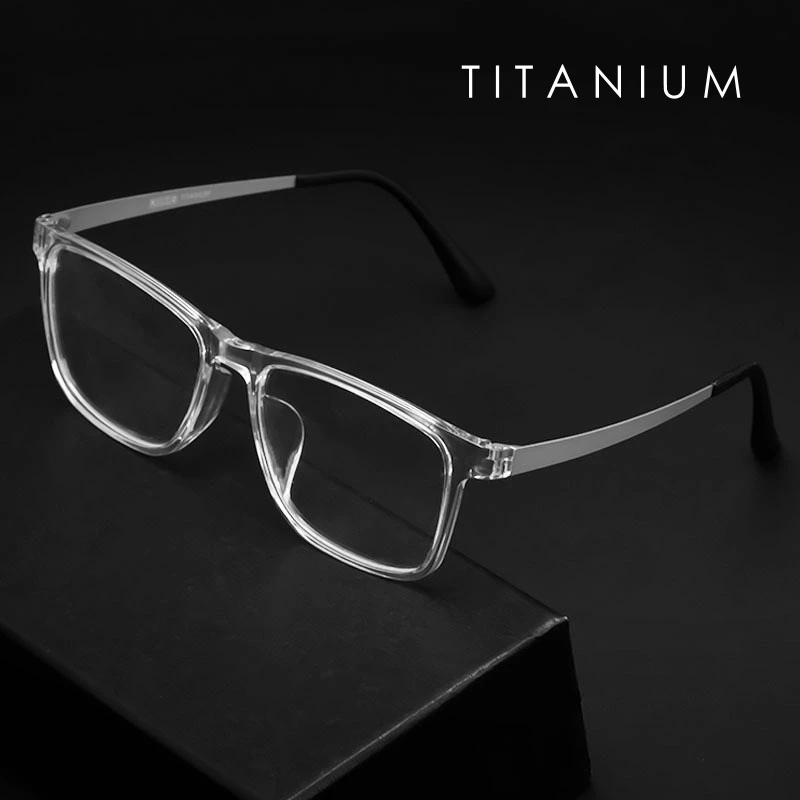 KatKani Сверхлегкие высококачественные очки из чистого титана TR90, квадратные компьютерные очки для чтения с блокировкой синего света для мужчин и женщин