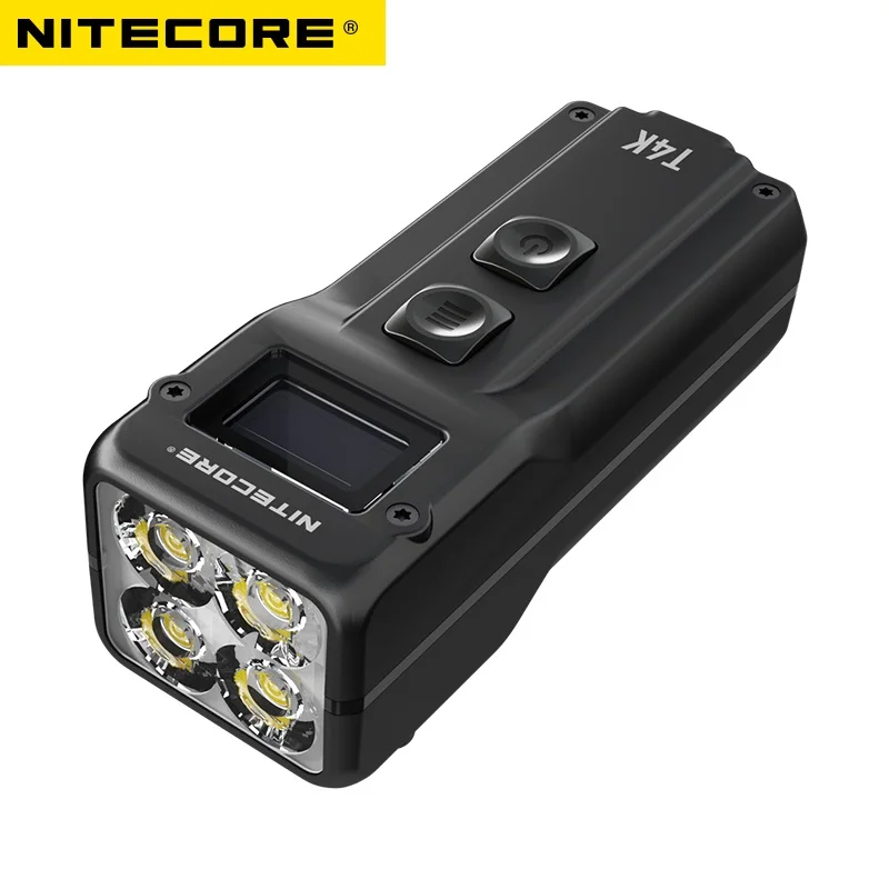 NITECORE T4K Torch XP-L2 V6 4000 Люмен Четырехъядерный Интеллектуальный светодиодный фонарик Перезаряжаемый Брелок Для Ключей С Зарядкой через USB-C