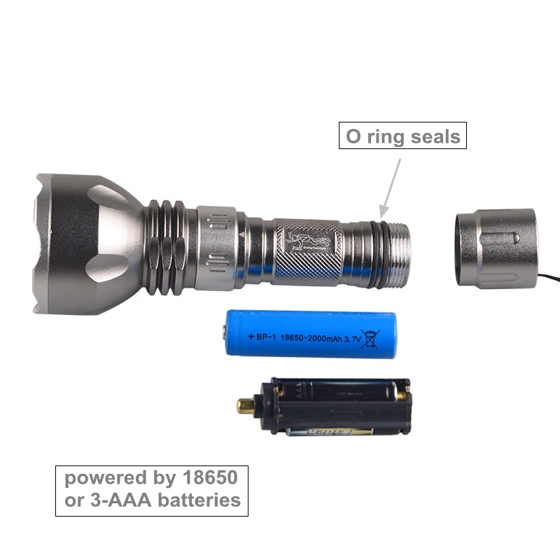 TMWT AAA или 18650 Высокой Мощности CREE XM-L2 светодиодный Водонепроницаемый подводный фонарь для Дайвинга