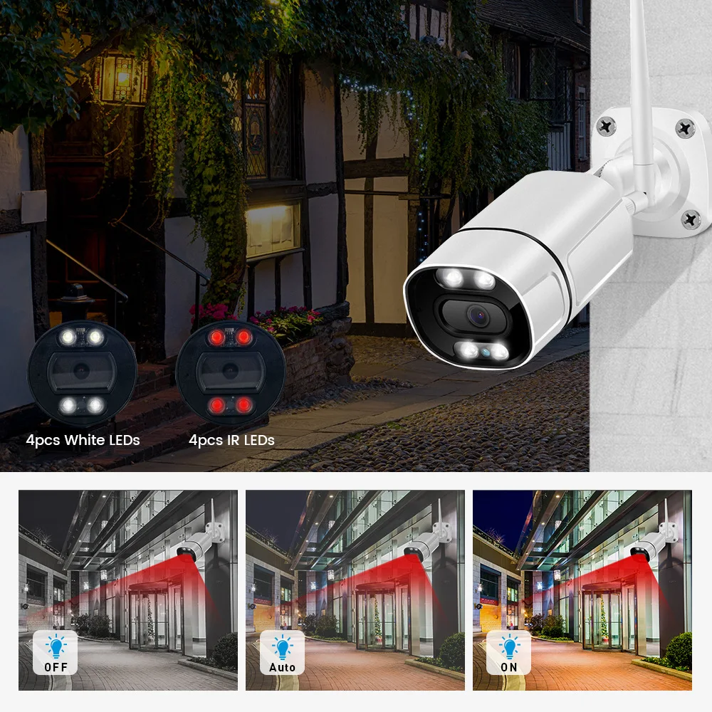 TOPATOZ Tuya 1080P HD IP-камера Беспроводная WiFi Наружный Искусственный Интеллект Обнаружения Человека Камера видеонаблюдения ночного видения