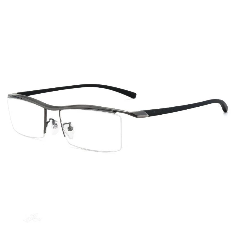 Высококачественные Деловые очки без оправы из чистого титана, Мужские оптические очки в оправе по рецепту 8189, Женские очки от близорукости