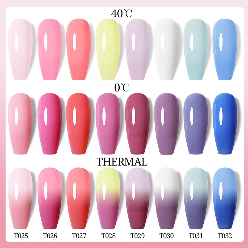 Гель-лак для ногтей UR SUGAR, меняющий цвет, 7,5 мл, розовый полупостоянный УФ-светодиодный гель-лак Vernis Thermal для дизайна ногтей, все для маникюра