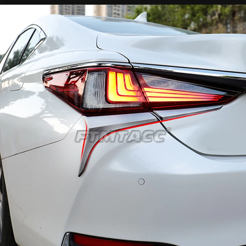 Для Lexus ES ES200 ES250 ES300h ES350 2018 2019 2020 2021 2022 Автомобильная Наклейка ABS Накладка Рамка Заднего Фонаря Накладка Для Бровей