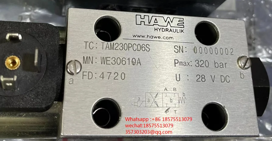 Для Гидравлических клапанов HAWE TAM230PC06S, TBM220PC06S, TCM380PC06S Новые и неиспользованные 1 шт.