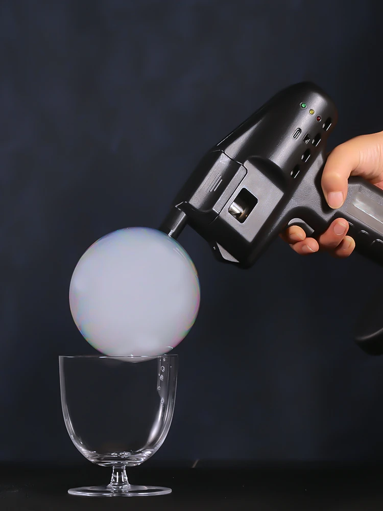Коктейльный Дымовой пистолет Bubble Gun Машина Для Приготовления дыма Smoke Gun Молекулярная кухня Кофе Bubble Machine
