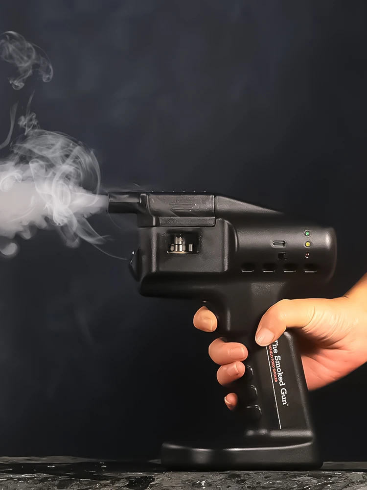 Коктейльный Дымовой пистолет Bubble Gun Машина Для Приготовления дыма Smoke Gun Молекулярная кухня Кофе Bubble Machine
