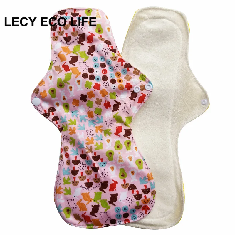 Многоразовые менструальные прокладки Lecy Eco Life для интенсивного потока 1шт 13 