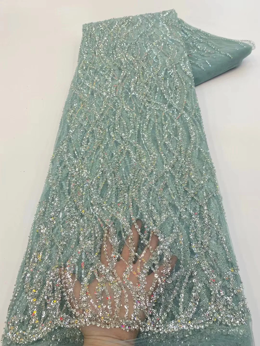 Новейшая Африканская Кружевная Ткань Из Тюля С Вышивкой Бисером и Пайетками, Дубайская Французская Свадебная Кружевная Ткань Для Нигерийской Свадебной вечеринки, Платье Для Шитья