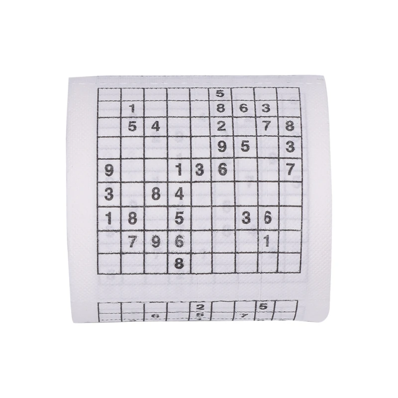 Прочная Папиросная бумага с принтом Sudoku Su, Туалетная бумага в рулоне, Хорошая игра-головоломка