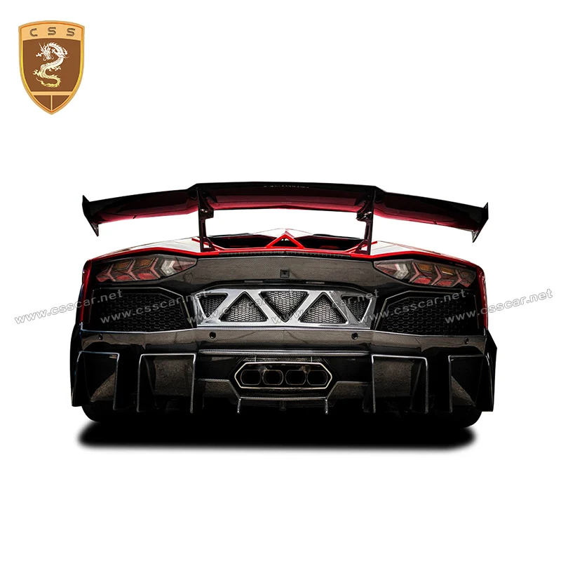 спойлер заднего крыла из углеродного волокна для Lamborghini-Aventador LP700 retrofit DMC style двухсторонние карбоновые легко устанавливаемые задние крылья