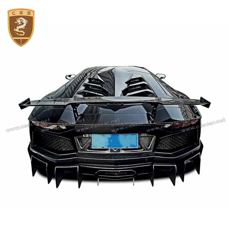 спойлер заднего крыла из углеродного волокна для Lamborghini-Aventador LP700 retrofit DMC style двухсторонние карбоновые легко устанавливаемые задние крылья
