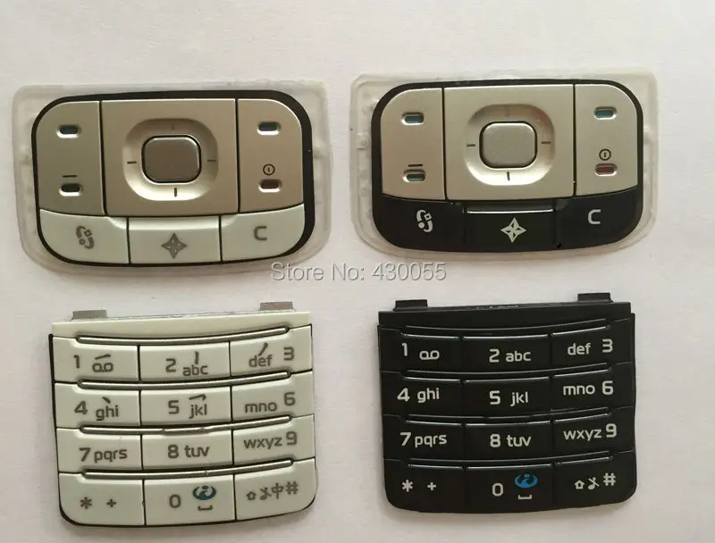 Черно-белый новый корпус Ymitn, основные функциональные клавиатуры, кнопки цифровых клавиатур для Nokia 6110, бесплатная доставка